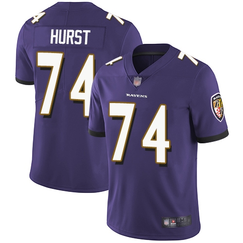 Baltimore Ravens Limited Purple Men James Hurst Home Jersey NFL Football #74 Vapor Untouchable